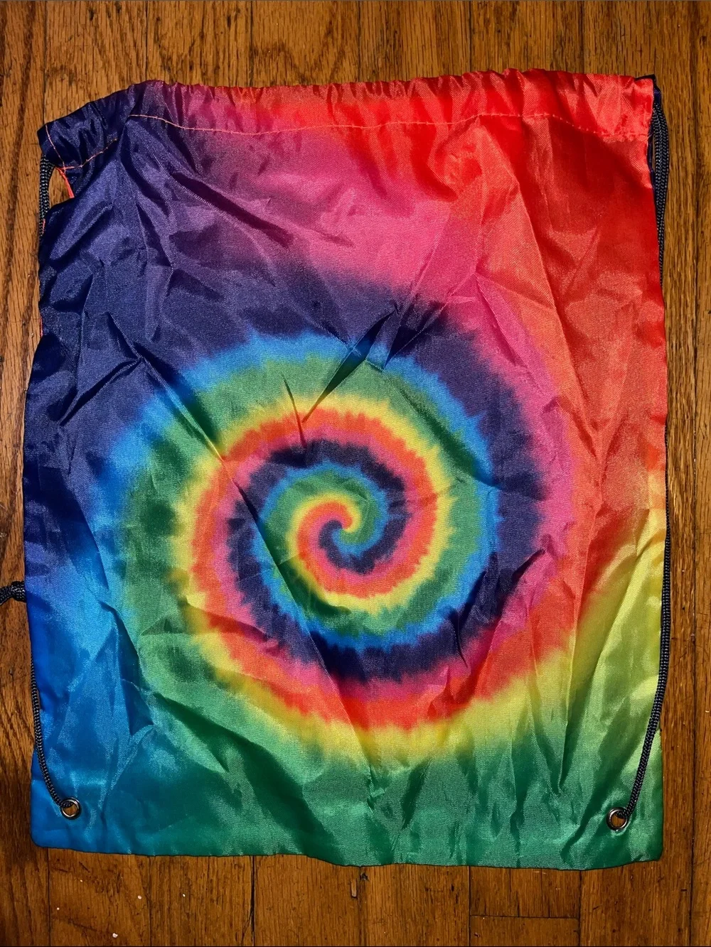 Bubba Gump Shrimp Co. Smiley Face Tie-Dye Drawstring Backpack - Multicolor